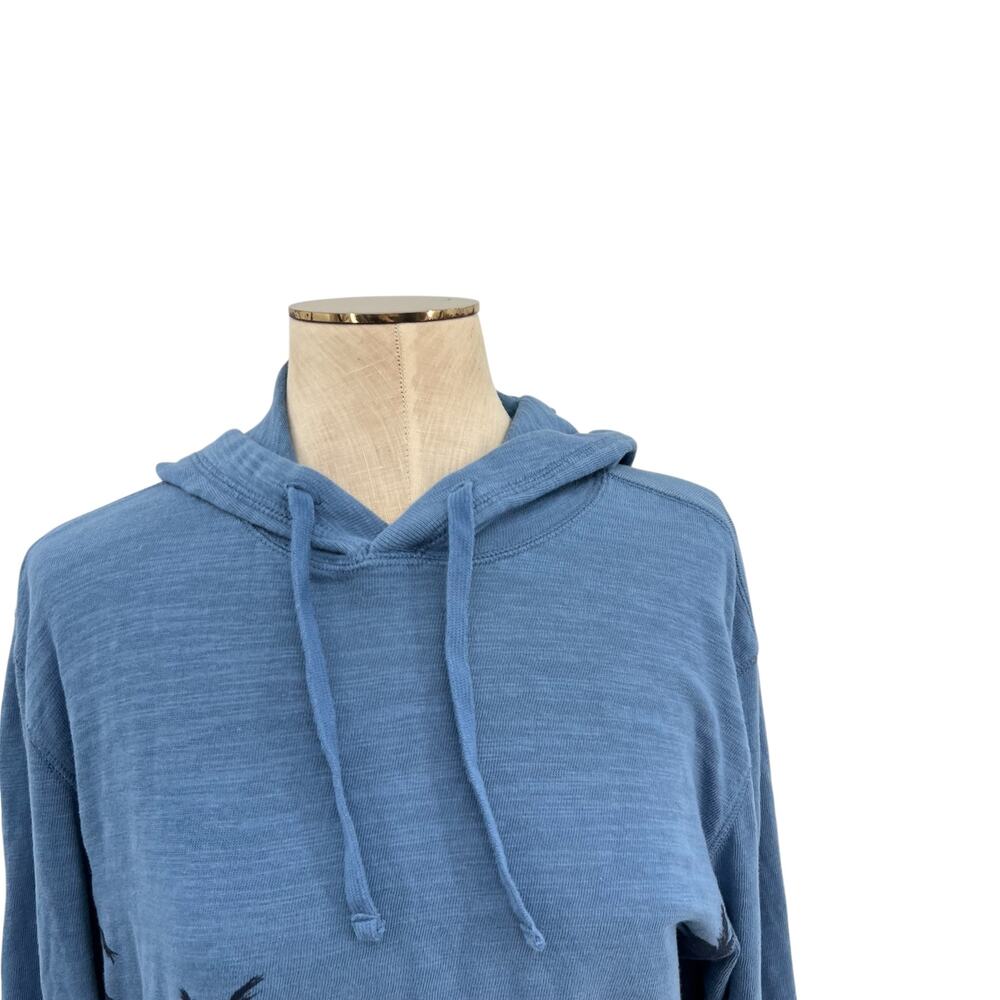 Faherty Sunwashed Slub Hoodie Palm‎ Tree Sunset Graphic Organic Cotton Medium - Picture 3 of 9